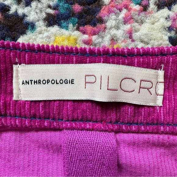 Anthropologie Pilcro Talia Pink Corduroy Button Detail Skirt Womens 6 Pink - Picture 5 of 10